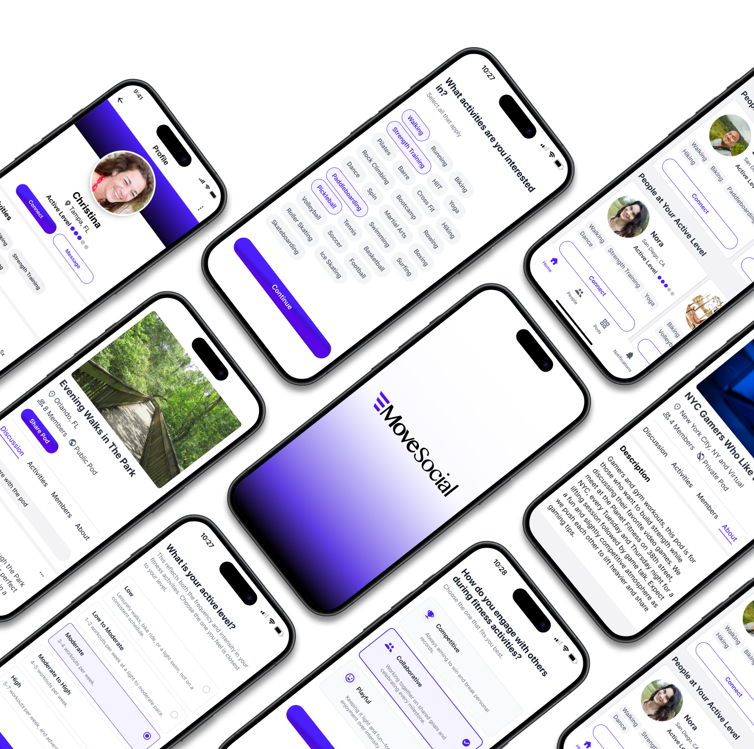 Image of the MoveSocial app