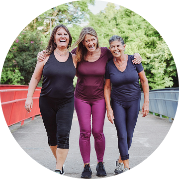 Person hiking outdoors