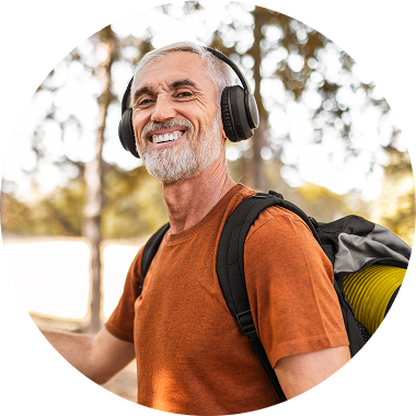 Person stretching before a run